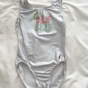 Destira Brand Gymnastics Leotard Sparkles Silver